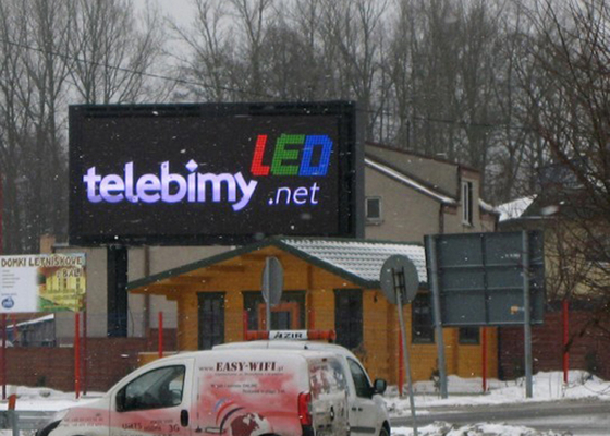 P20mm Digital pantalla de LED de publicidad exterior vallas en Polonia